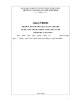 Giáo trình Bảo dưỡng máy nâng chuyển (Nghề Bảo trì hệ thống thiết bị cơ khí)