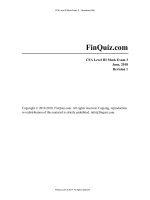 Volume II   behavioral finance, individual investors, and institutional InvestorsCFA level 3CFA finquiz Level3Mock2018Version3JuneAMQuestions 