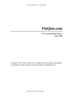 Volume II   behavioral finance, individual investors, and institutional InvestorsCFA level 3CFA finquiz Level3Mock2018Version1JunePMQuestions 