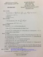 Đề kiểm tra HK1 Toán 9 năm học 2017 – 2018 phòng GD và ĐT Hai Bà Trưng – Hà Nội