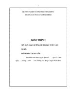 Giáo trình Bảo dưỡng hệ thống thủy lực