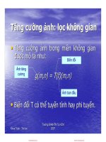 Slide phân tích và xử lý ảnh chương 4 