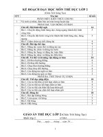 GIÁO án THỂ dục lớp 2 (chân trời sáng tạo) chia sẻ 