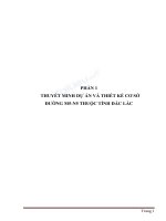 THUYẾT MINH DỰ ÁN VÀ THIẾT KẾ CƠ SỞ ĐƯỜNG M5-N5 THUỘC TỈNH ĐẮC LẮC