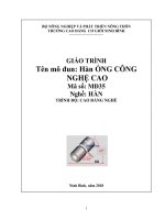 Giáo trình Hàn ống công nghệ cao (Nghề Hàn)