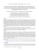 Đánh giá sự phân bố và diễn biến hạn hán trên lưu vực sông Hồng sử dụng thông số độ ẩm đất mô phỏng trên mô hình thủy văn VIC