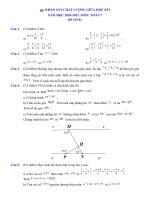 Đề Thi Giữa Kì 1 Toán Lớp 7