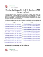 Chuyên sâu tiếng anh 3,4,5 cv2345 theo từng UNIT (có answer key) 