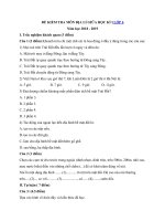 Bộ đề thi giữa học kì 1 môn địa lý lớp 6 năm học 2018   2019 