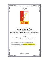 Thiết kế cấp điện cho nhà máy luyện kim đen BKHN