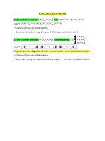 CÔNG THỨC TÍNH NHANH tọa độ hình chiếu 