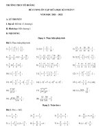 de cuong on tap giua ki 1 toan 7 nam 2021 2022 truong thcs to hoang ha noi 