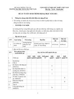 TRƯỜNG ĐẠI HỌC HÀNG HẢI VIỆT NAM ĐỀ ÁN TUYỂN SINH TRÌNH ĐỘ ĐẠI HỌC NĂM 2021