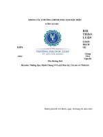 Bài thảo luận giao dịch dân sự