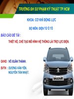 Thiết kế chế tạo mô hình hệ thống lái trợ lực điện 