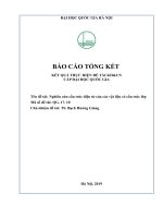 Nghiên cứu cấu trúc điện tử của các vật liệu có cấu trúc lớp 