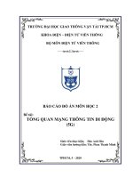 BÁO CÁO ĐỒ ÁN MÔN HỌC 2  Đề tài:  TỔNG QUAN MẠNG THÔNG TIN DI ĐỘNG (5G)