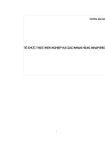 Tổ chức thực hiện nghiệp vụ giao nhận hàng nhập khẩu nguyên container (FCLFCL) bằng đường biển tại công ty TNHH dịch vụ giao nhận năm sao