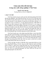 Giảm nhẹ biến đổi khí hậu trong sản xuất nông nghiệp ở Việt Nam