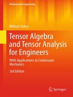 tensor algebra and tensor analysis for engineers with applications to continuum mechanics 3rd edition pdf 
