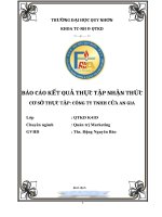 Báo cáo kết quả thực tập nhận thức cơ sở thực tập công ty TNHH cửa an gia