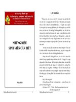 TRƯỜNG ĐẠI HỌC SƯ PHẠM KỸ THUẬT HƯNG YÊN "Những điều sinh viên cần biết” tài liệu cần thiết sinh viên giúp sinh viên hiểu biết nhà trường