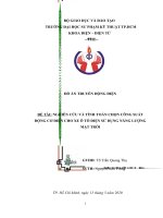 ĐỒ ÁN TRUYỀN ĐỘNG ĐIỆN NGHIÊN CỨU VÀ TÍNH TOÁN CHỌN CÔNG SUẤT ĐỘNG CƠ ĐIỆN CHO XE Ô TÔ ĐIỆN SỬ DỤNG NĂNG LƯỢNG MẶT TRỜI