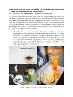 Các chính sách marketing cụ thể gắn với sản phẩm The Coffee House được lựa chọn phân tích của doanh nghiệp