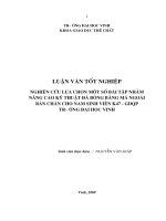 Nghiên cứu lựa chọn một số bài tập nhằm nâng cao kĩ thuật đá bóng bằng má ngoài bàn chân cho nam sinh viên k47   gdqp trường đại học vinh  