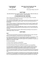 BẢNG GIÁ CÁC LOẠI ĐẤT TRÊN ĐỊA BÀN CÁC HUYỆN, THÀNH PHỐ BẢO LỘC VÀ THÀNH PHỐ ĐÀ LẠT - TỈNH LÂM ĐỒNG 2105-2019