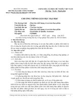 TRƯỜNG ĐẠI HỌC CÔNG NGHIỆP THỰC PHẨM TP HỒ CHÍ MINH CHƯƠNG TRÌNH GIÁO DỤC ĐẠI HỌC Tên chƣơng trình : Đảm bảo chất lƣợng an tồn thực phẩm Trình độ đào tạo : Đại học