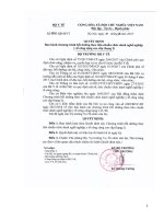 CHƯƠNG TRÌNH Bồi dưỡng theo tiêu chuẩn chức danh nghề nghiệp Y tế công cộng cao cấp (hạng I)