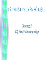 Bài giảng Kỹ thuật truyền số liệu – Chương 4 Kỹ thuật đa truy nhập
