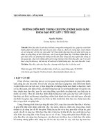 Những điểm mới trong chương trình sách giáo khoa đạo đức lớp 1 tiểu học