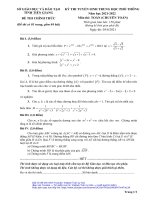 Đề thi tuyển sinh vào lớp 10 môn Toán (chuyên Toán) năm 2021-2022 - Sở GD&ĐT Tiền Giang