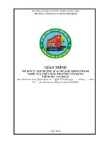 Giáo trình mô đun Bảo dưỡng, sửa chữa hệ thống phanh (Nghề Sửa chữa máy thi công xây dựng  Trình độ cao đẳng)