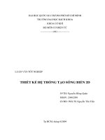 Luận văn thiết kế hệ thống tạo sóng biển 2d