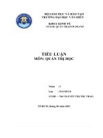 Tiểu luận môn quản trị học phân tích môi trường kinh doanh pepsico