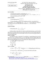 Đề thi tuyển sinh vào lớp 10 môn Toán (chuyên Tin) năm 2021-2022 - Trường THPT Chuyên Hoàng Văn Thụ – Hòa Bình