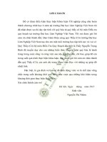 KHÓA LUẬN TỐT NGHIỆP“Nghiên cứu một số đặc  điểm  sinh  trưởng và  cấu  trúc rừng Thông Nhựa (Pinus merkusii  ) trồng thuần loài 9 tuổi tại Thanh Liên – Thanh Chương – Nghệ An”.