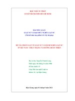 Bài tiểu luận, đề tài pháp luật về luật sư và hành nghề luật sư ở việt nam thực trạng và hướng hoàn thiện