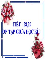 Giáo án trình chiếu ôn tập giữa kì 1, ngữ văn 8 