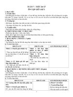 Giáo án ôn tập và kiểm tra giữa kì 1 ngữ văn 6, sách kết nối tri thức với cuộc sống (có ma trận) 