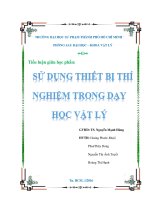 Tiểu luận giữa học phần: SỬ DỤNG THIẾT BỊ THÍ NGHIỆM TRONG DẠY HỌC VẬT LÝ. GVHD: TS. Nguyễn Mạnh Hùng