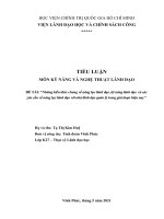 Tiểu luận  Những kiến thức chung về năng lực lãnh đạo, kỹ năng lãnh đạo  và các yêu cầu về năng lực lãnh đạo với nhà lãnh đạo quản lý trong giai đoạn hiện nay