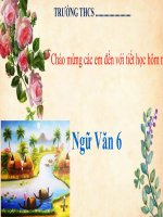 Giáo án trình chiếu NGữ văn 6 bài những câu hát dân gian về vẻ đẹp quê hương (sách kết nối) 