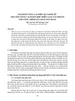 Giải pháp nâng cao hiệu quả kinh tế thi công bằng cách kết hợp nhiều loại ván khuôn cho công trình xây dựng dân dụng