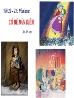 Giáo án điện tử ngữ văn 6 bài cô bé bán diêm 