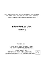 ĐIỀU TRA HỖ TRỢ THỰC HIỆN DỰ ÁN NGHIÊN CỨU ĐỐI SÁCH HẠN CHẾ THẢI KHÍ HIỆU ỨNG NHÀ KÍNH Ở CÁC NHÀ MÁY NHIỆT ĐIỆN SỬ DỤNG THAN TẠI VIỆT NAM