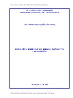 Giáo trình Phân tích thiết kế hệ thống thông tin - Nguyễn Trần Phương